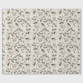 Elegant Friendsgiving Fall Harvest Pumpkins Custom Geschenkpapier (Flach)