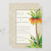 Elegant Fritillaria n Dragonfly Einladung zur Hoch (Vorne/Hinten)