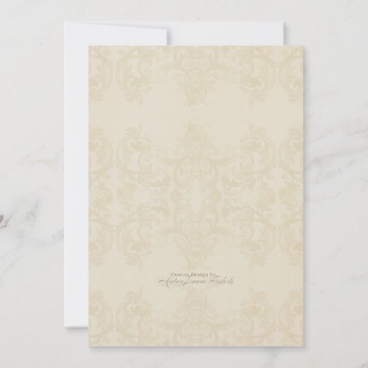 Elegant Fritillaria n Dragonfly UAWG Response Card Einladung (Rückseite)