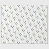 Elegant frohe Weihnachten Beige und Weiß Geschenkpapier (Flach)