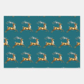 Elegant Frohe Weihnachten Geschenkpapier Set (Vorderseite 3)