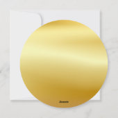 Elegant Frohe Weihnachten Gold Santa Deer Moose We (Rückseite)