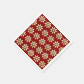 Elegant Frohe Weihnachten Gold Snowflake Weihnacht Serviette (Ecke)