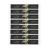 Elegant Frohe Weihnachten Imitate Gold Schwarz Bot (Bogen)