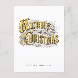 Elegant Frohe Weihnachten Rustikales Vintages Non-