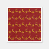 Elegant Frohe Weihnachten Serviette (Vorderseite)