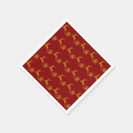 Elegant Frohe Weihnachten Serviette