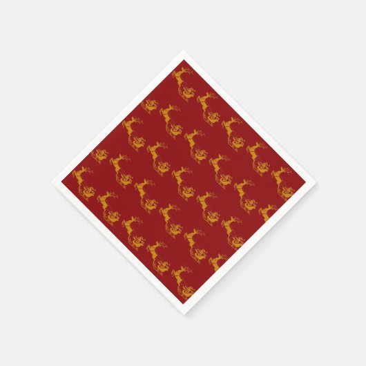 Elegant Frohe Weihnachten Serviette (Ecke)