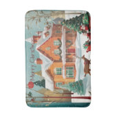 Elegant Frohe Weihnachts-festliche Badematte (Vorderseite Vertikal)