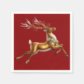 Elegant frohe Weihnachts-Weihnachtsfeierlichkeiten Serviette (Vorderseite)