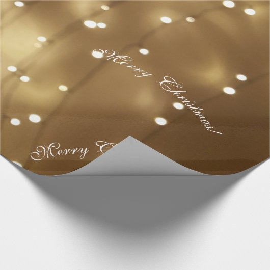 Elegant Frohe Weihnachtszeit Geschenkpapier (Ecke)