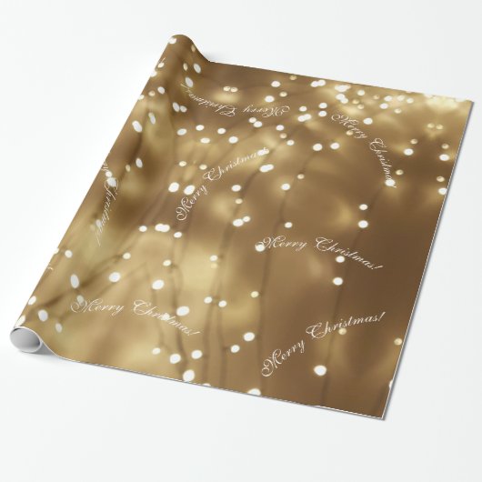 Elegant Frohe Weihnachtszeit Geschenkpapier (Ungerollt)