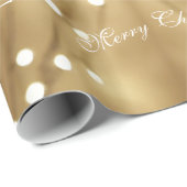 Elegant Frohe Weihnachtszeit Geschenkpapier (Rolleneckpunkt)