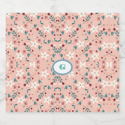 Elegant frorink schaumweinetikett (Einzelnes Label)