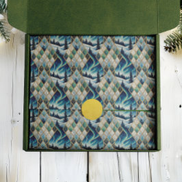 Elegant Frozen Landscape Holiday Seidenpapier