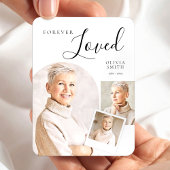 Elegant Funeral Keepsake with Custom Photo Collage Magnet