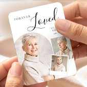 Elegant Funeral Keepsake with Custom Photo Collage Magnet