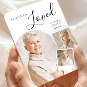 Elegant Funeral Keepsake with Custom Photo Collage Magnet