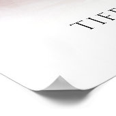 Elegant Funeral Memorial Photo Welcome Sign Poster (Ecke)