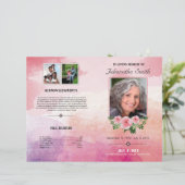 Elegant Funeral Program Template (Stehend Vorderseite)
