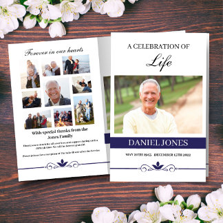 Elegant Funeral Program Template