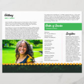 Elegant Funeral Program Template (Rückseite)