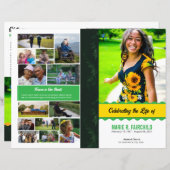 Elegant Funeral Program Template (Vorne/Hinten)