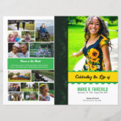 Elegant Funeral Program Template (Vorderseite)