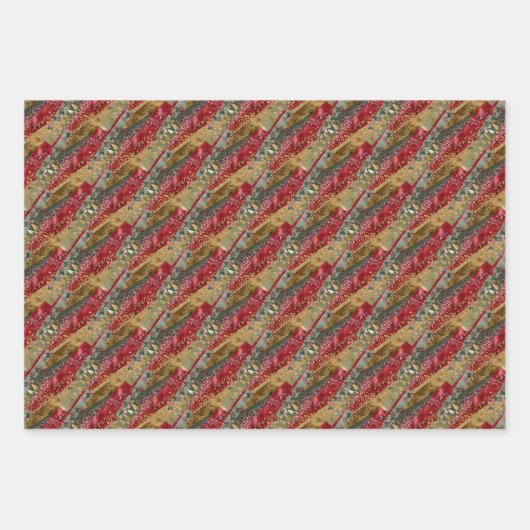 Elegant Funkelnd Geschenkpapier Set (Vorderseite 3)