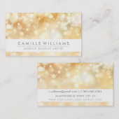 ELEGANT FUNKELND LIGHT whimsical golden buk Visitenkarte (Vorne/Hinten)