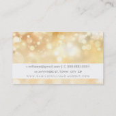 ELEGANT FUNKELND LIGHT whimsical golden buk Visitenkarte (Rückseite)