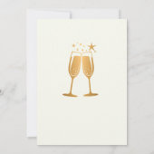 Elegant Funny Cheers Laughter Tränen Rente Einladung (Rückseite)