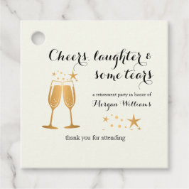 Elegant Funny Cheers Laughter Tränen Rente Geschenkanhänger