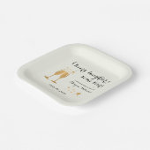 Elegant Funny Cheers Laughter Tränen Rente Pappteller (Gewinkelt)