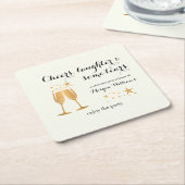 Elegant Funny Cheers Laughter Tränen Rente Rechteckiger Pappuntersetzer (angewinkelt)