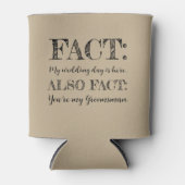 Elegant & Funny Fact Trauzeuge Vorschlag Khaki Dosenkühler (Vorderseite)