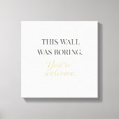 Elegant Funny Wall Canvas – Minimal Decor Art Leinwanddruck (Vorderseite)