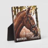 Elegant für immer in unserem Hearts Horse Memorial Fotoplatte (Vorderseite)