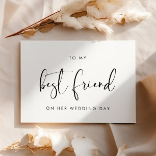Elegant Für meine beste Freundin an ihrem Hochzeit Einladung