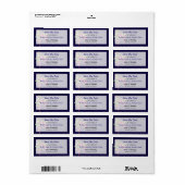 Elegant Fuscia Marshia Save the Date Adressaufkleber (Vorne)