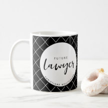 Elegant Future Lawyer Karo Pattern Personalisiert