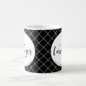 Elegant Future Lawyer Karo Pattern Personalisiert Kaffeetasse (Mittel)