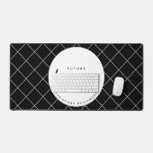 Elegant Future Lawyer Karo Pattern Personalisiert Schreibtischunterlage (Tastatur & Maus)