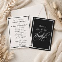 Elegant Future Mr. Monogram Wedding Einladungen
