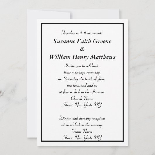 Elegant Future Mr. Monogram Wedding Einladungen (Rückseite)