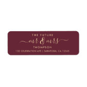 Elegant Future MR und MRS Address Rose Burgundy (Vorne)