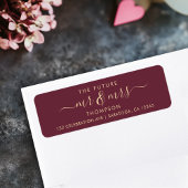 Elegant Future MR und MRS Address Rose Burgundy