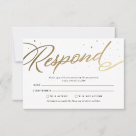 Elegant Gala UAWG RSVP Karte