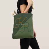 elegant ganz vorbei - 2 grünes mit Monogramm Tasche (Von Nahem)