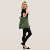 elegant ganz vorbei - 2 grünes mit Monogramm Tasche (Am Model)